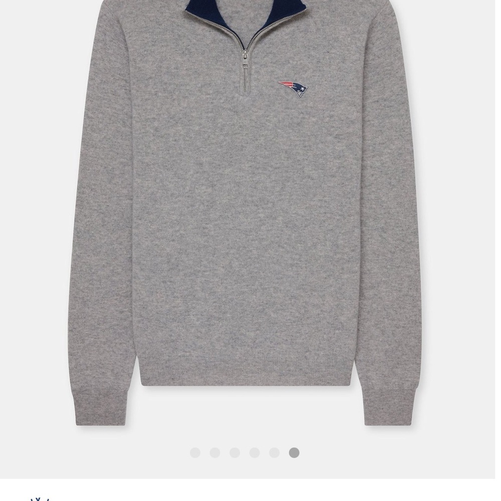 NAADAM Men's Heather Gray Zip-Up Sweater